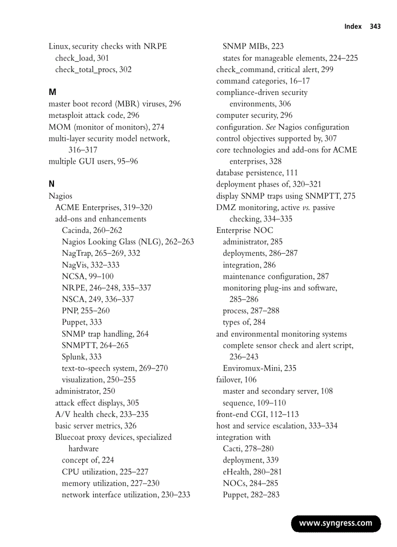 image for page Nagios 3 Enterprise Network Monitoring Including Plug Ins and Hardware
