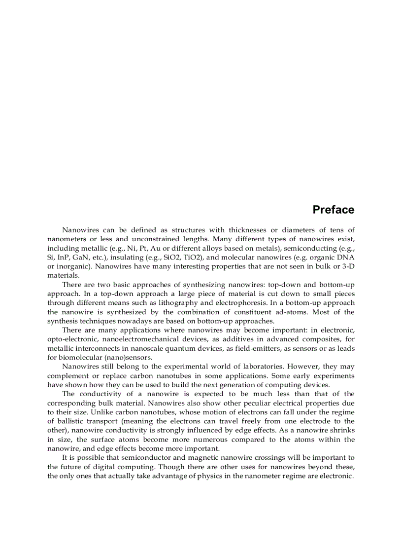 image for page Nanowires Science and Technology