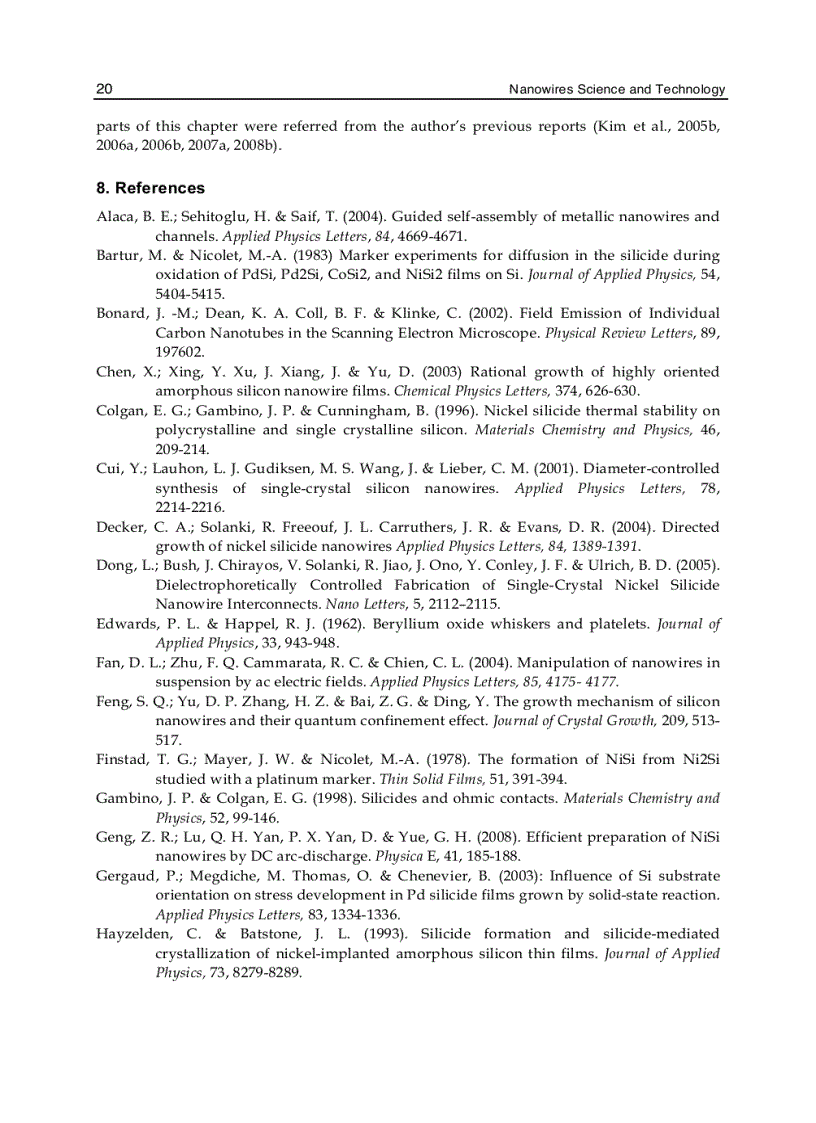 image for page Nanowires Science and Technology