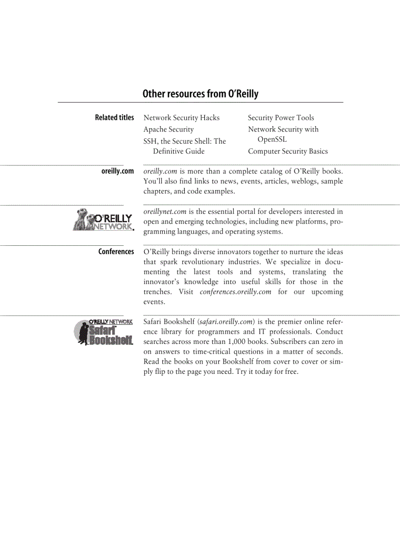 image for page Network Security Assessment 2nd Edition Nov 2007