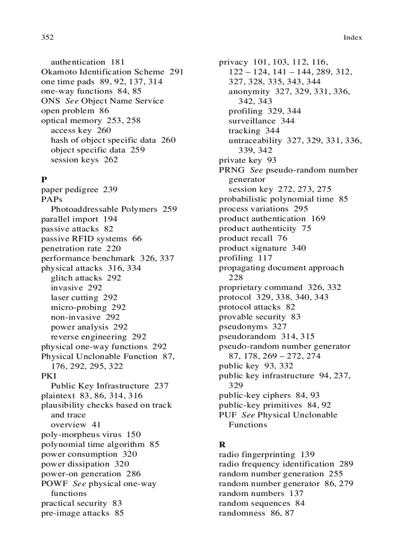 image for page Networked RFID Systems and Lightweight Cryptography Dec 2007