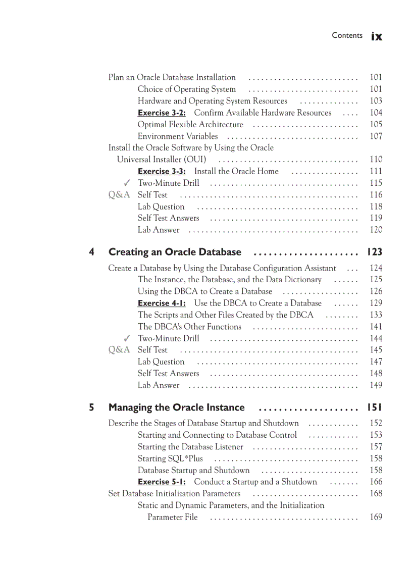 image for page OCA Oracle Database 11g Administration I Exam Guide