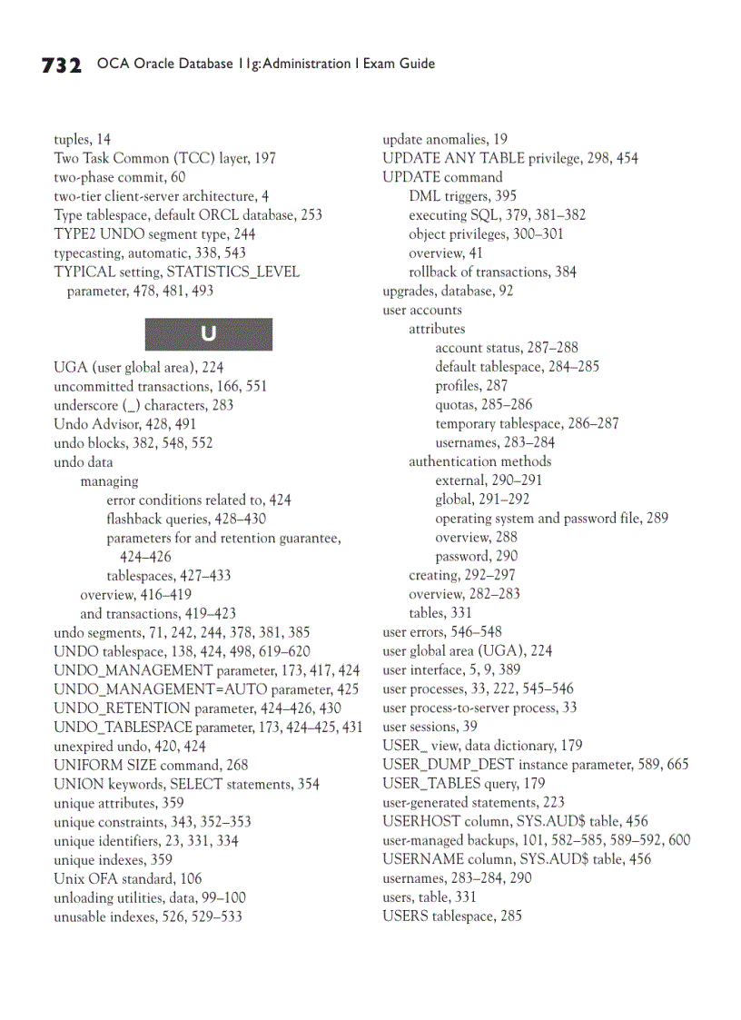 image for page OCA Oracle Database 11g Administration I Exam Guide