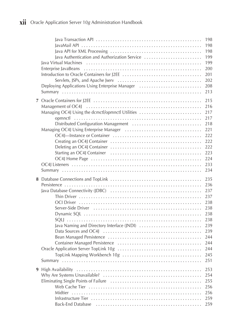 image for page Oracle Application Server 10g Administration Handbook