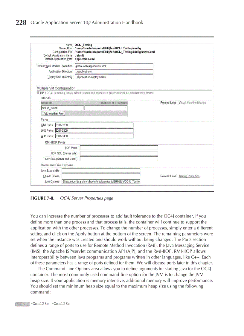 image for page Oracle Application Server 10g Administration Handbook