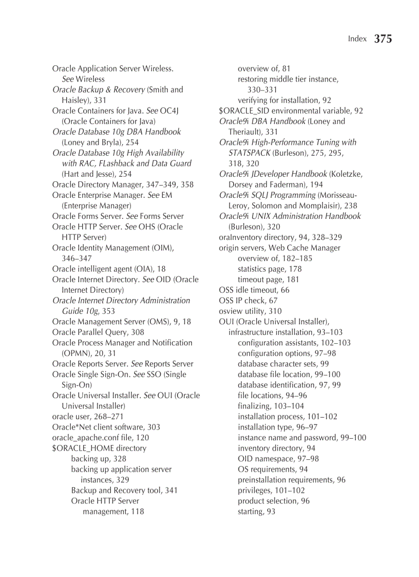 image for page Oracle Application Server 10g Administration Handbook