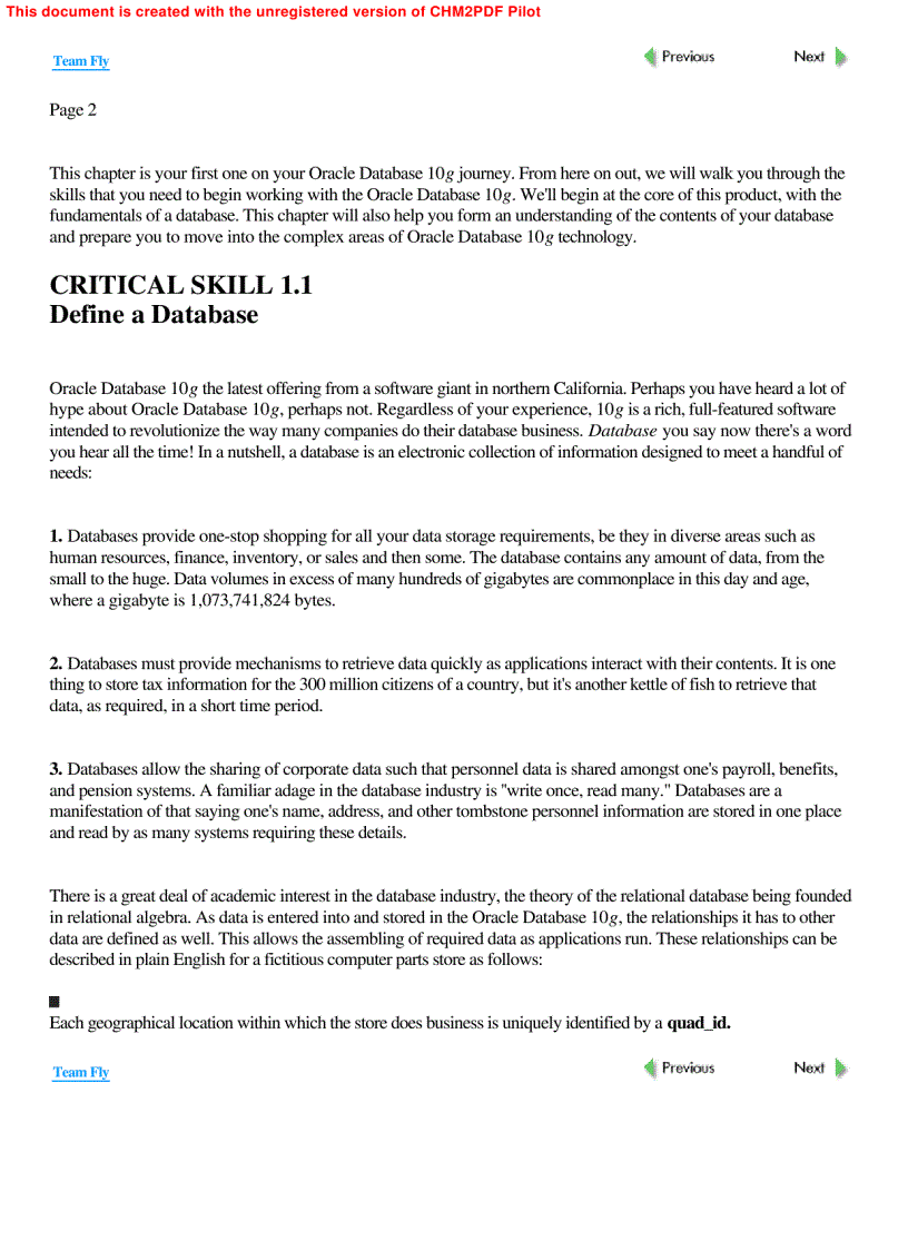 image for page Oracle Database 10g A Beginners Guide