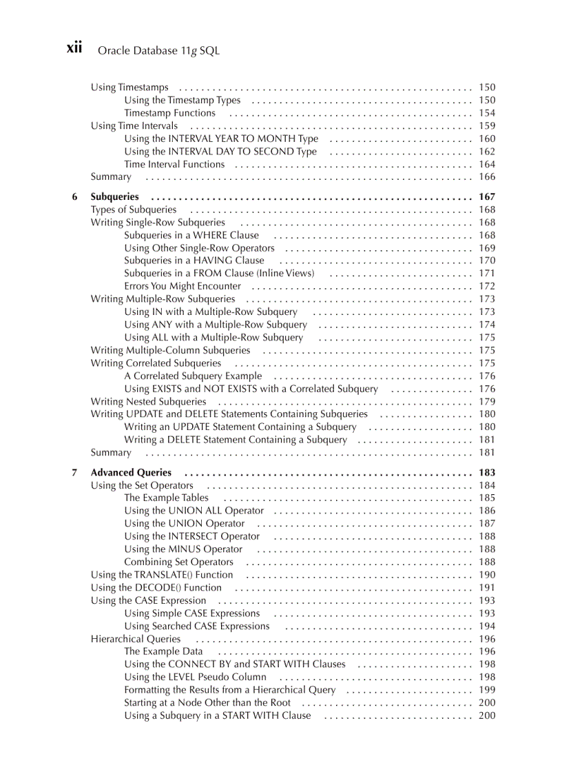image for page Oracle Database 11g SQL Nov 2007