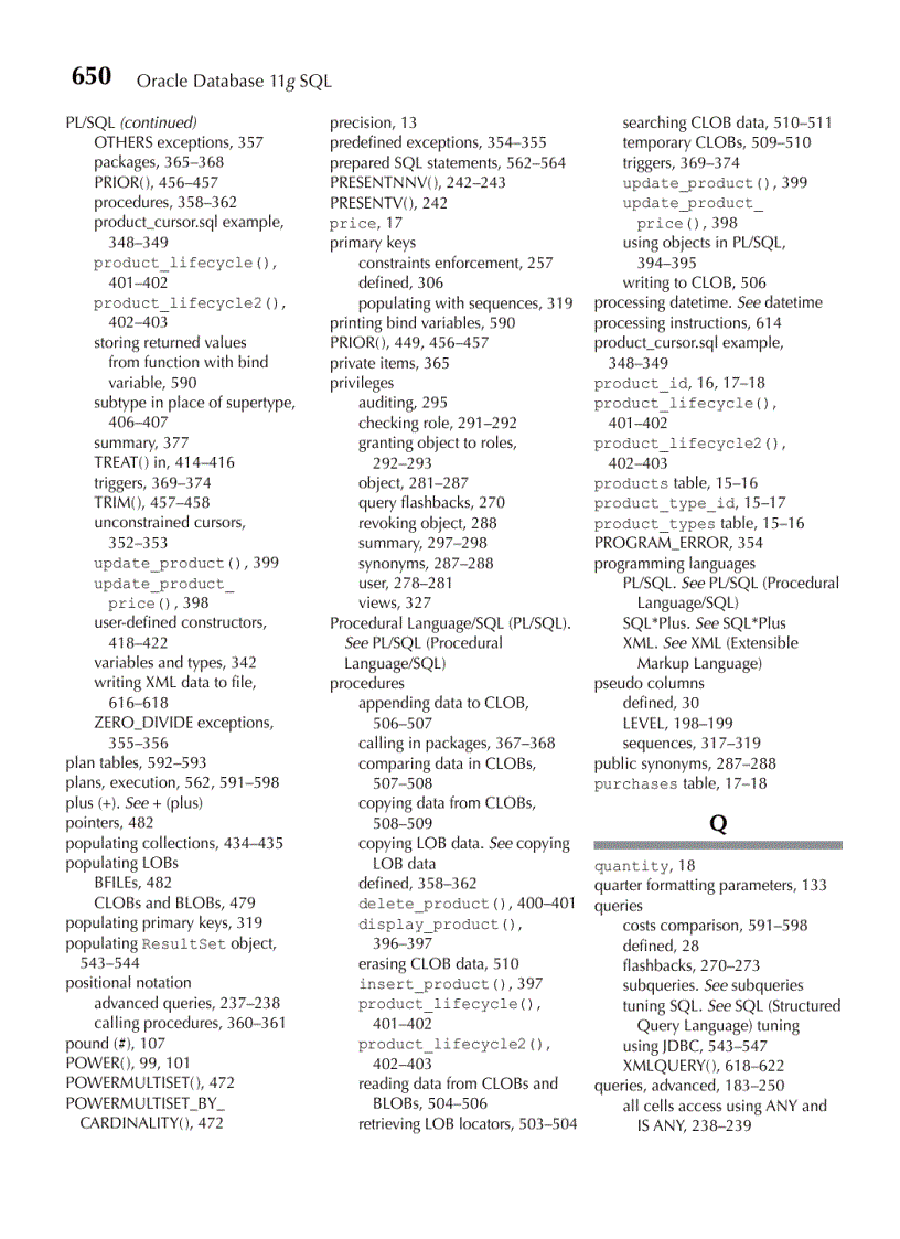 image for page Oracle Database 11g SQL Nov 2007