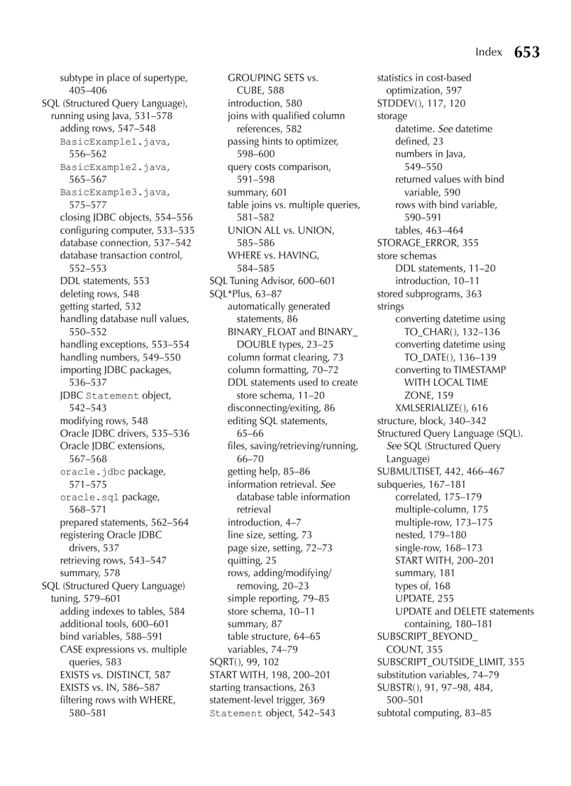 image for page Oracle Database 11g SQL Nov 2007