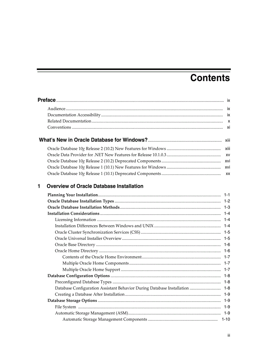 image for page Oracle Database Installation Guide 10g Release 2 for Windows 32bit