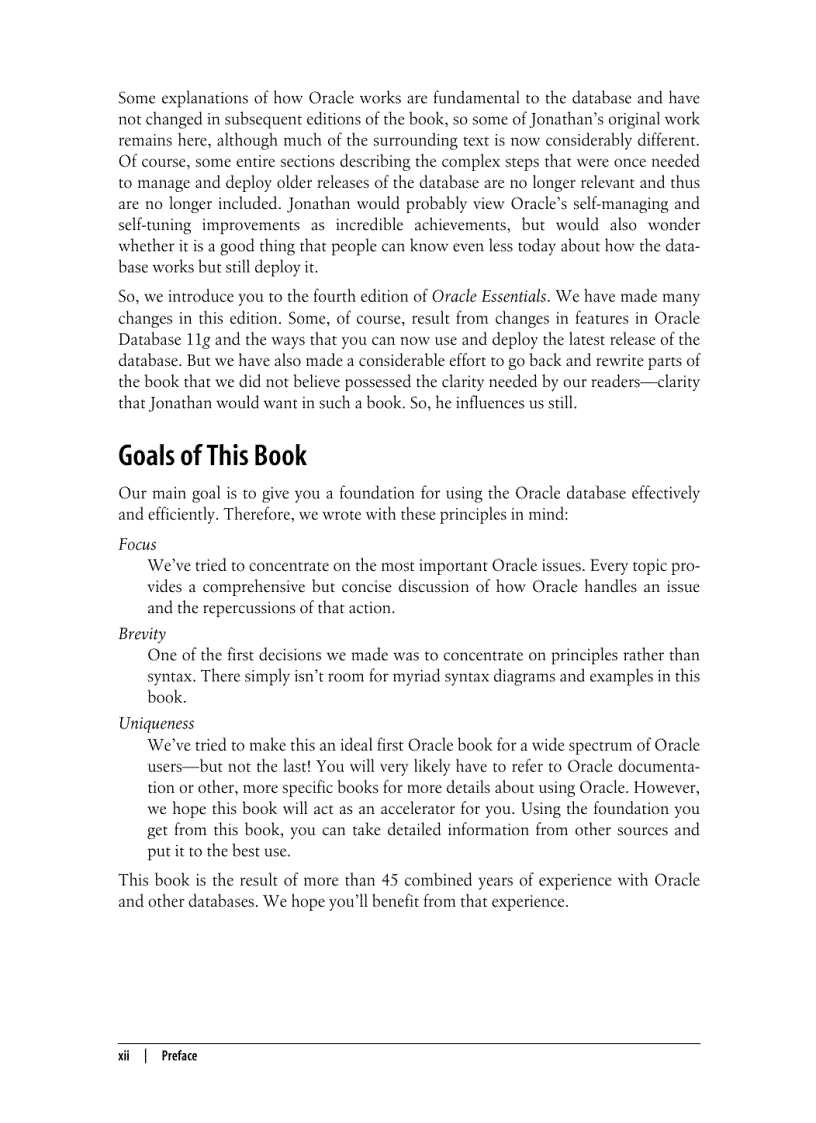 image for page Oracle Essentials Oracle Database 11g 4th Edition Nov 2007