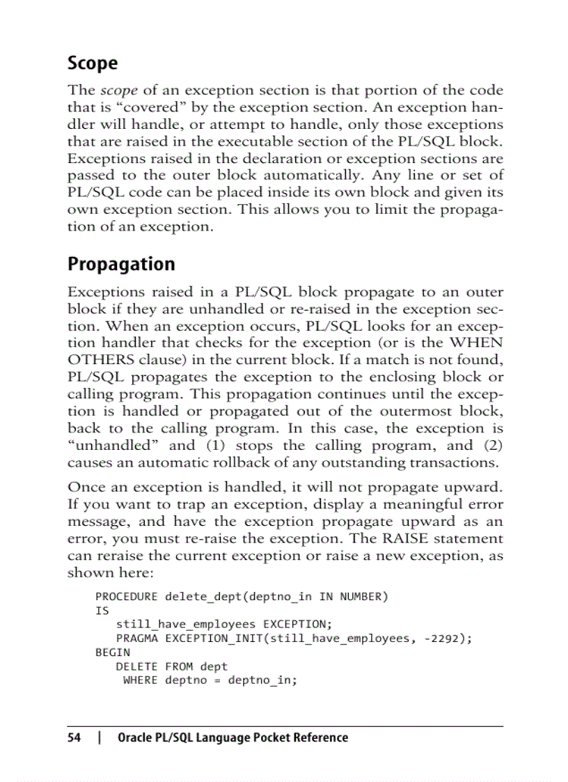 image for page Oracle PL SQL Language Pocket Reference 4th Edition