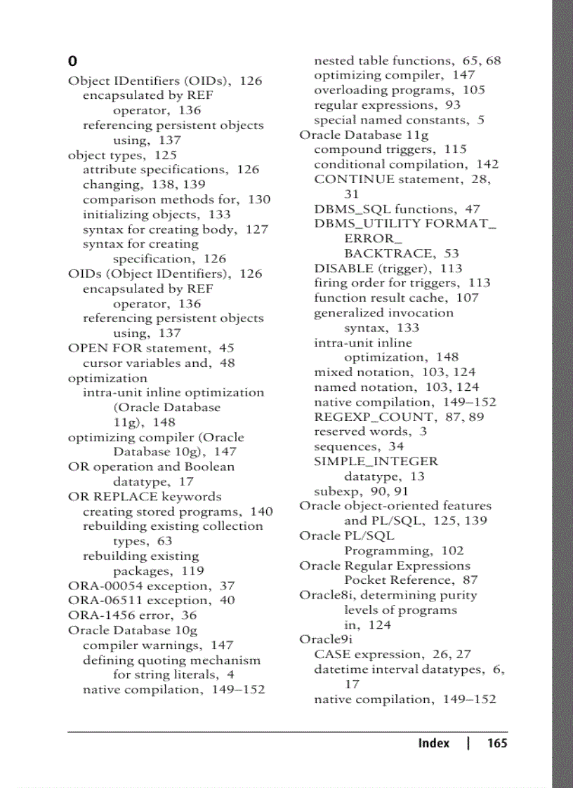 image for page Oracle PL SQL Language Pocket Reference 4th Edition