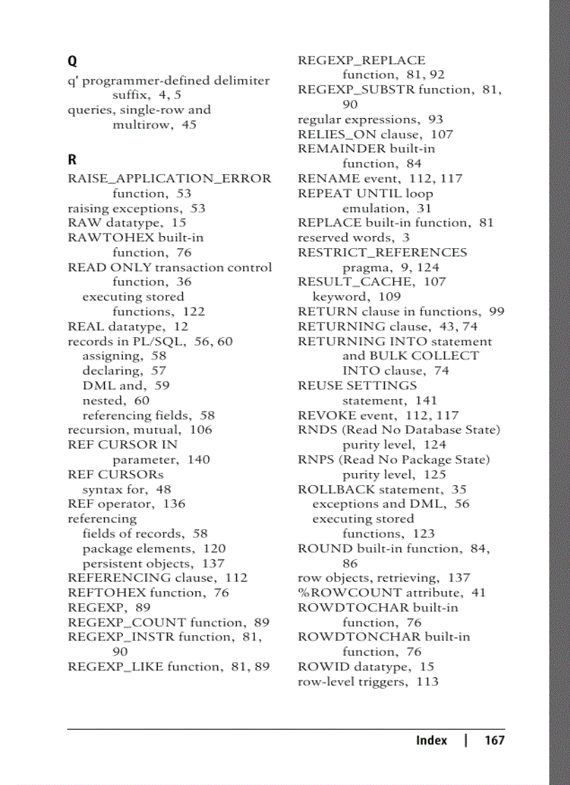 image for page Oracle PL SQL Language Pocket Reference 4th Edition