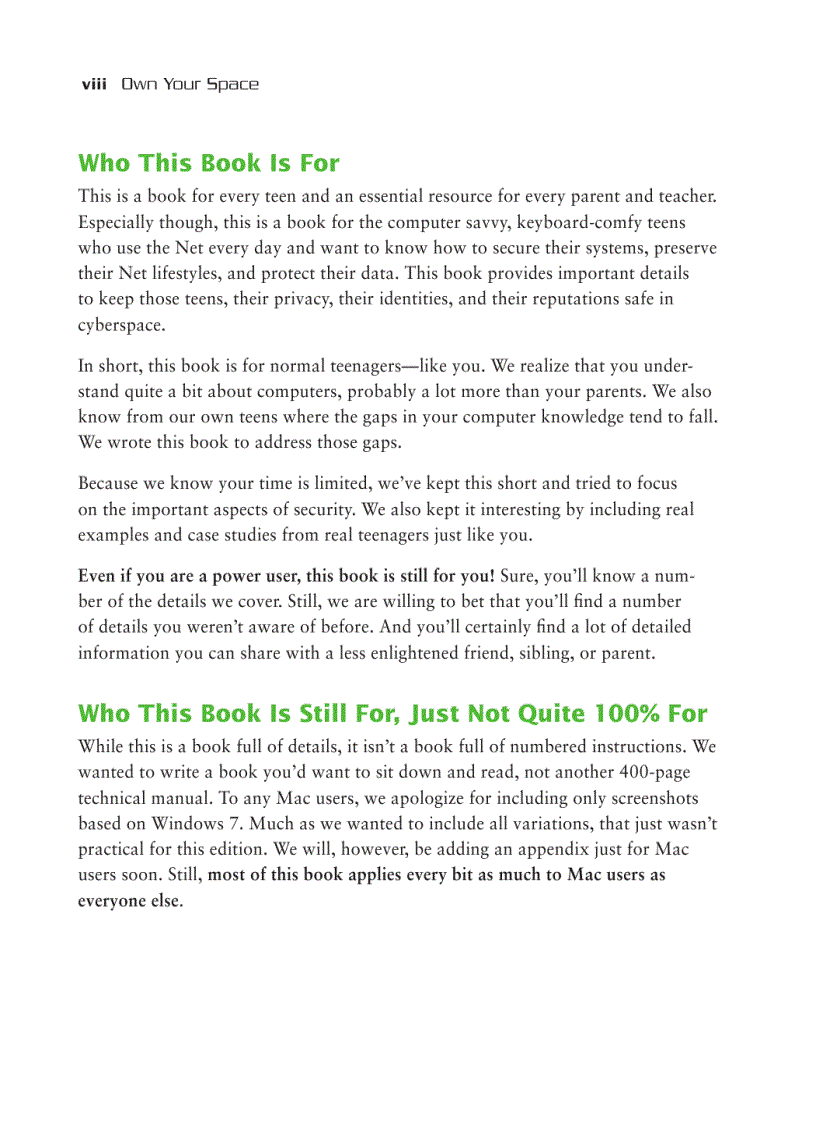 image for page Own Your Space