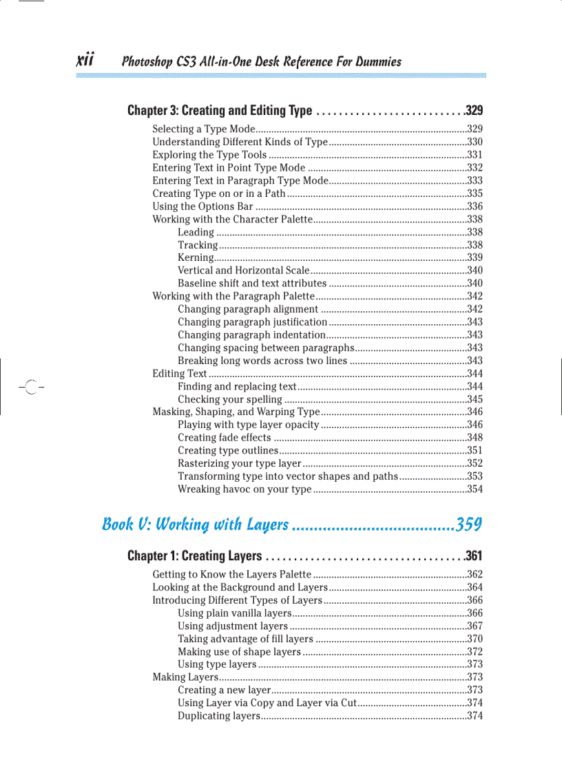 image for page Photoshop CS3 All in One Desk Reference For Dummies