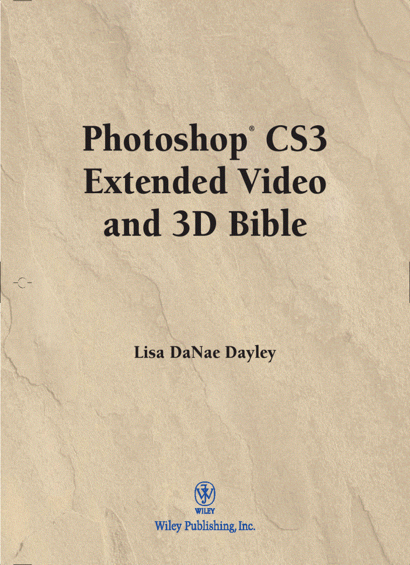 image for page Photoshop CS3 Extended Video and 3D Bible
