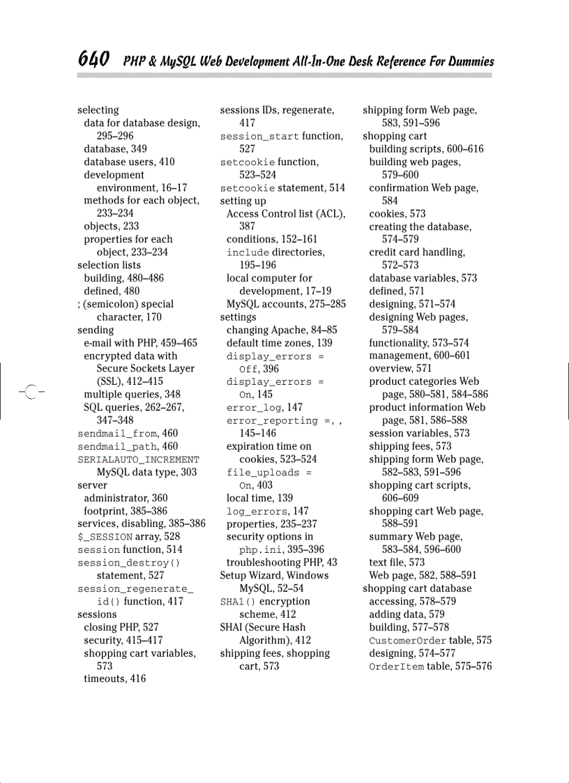 image for page PHP MySQL Web Development All in One Desk Reference