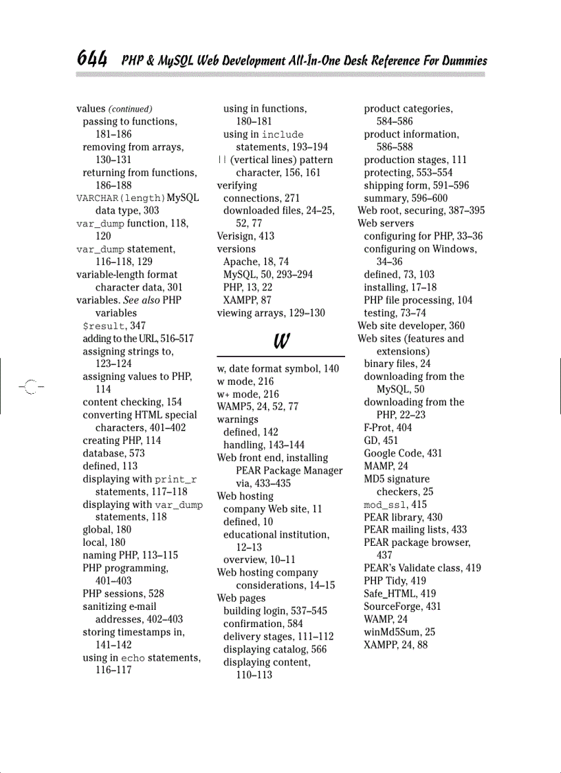 image for page PHP MySQL Web Development All in One Desk Reference