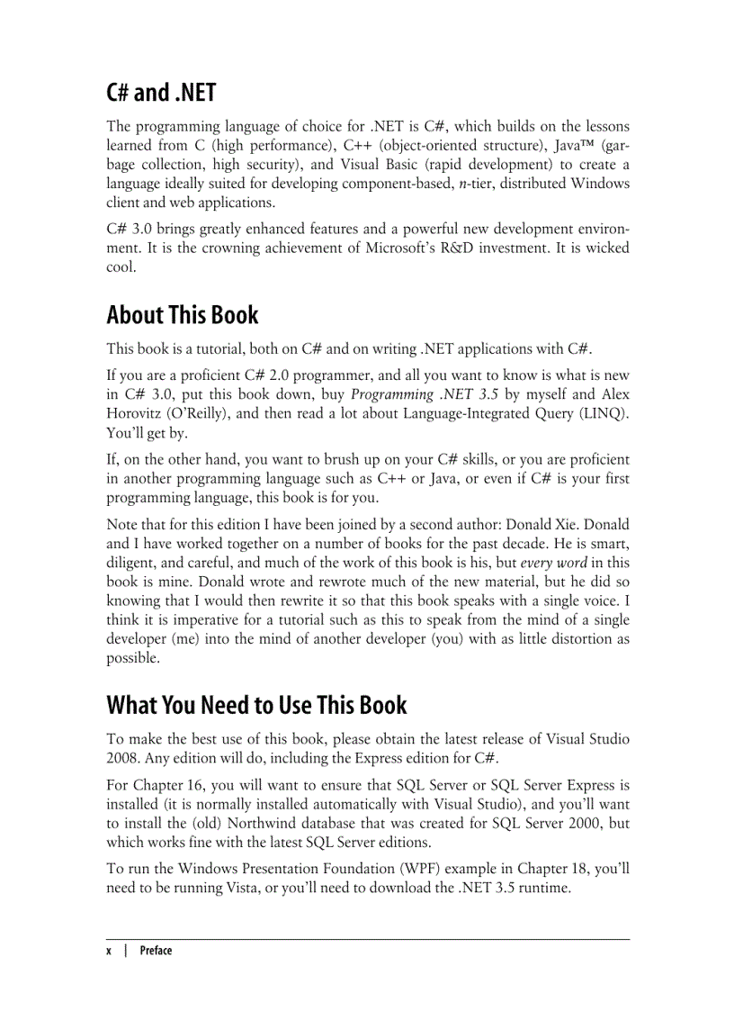 image for page Programming CSharp 3 0 5th Edition Jan 2008