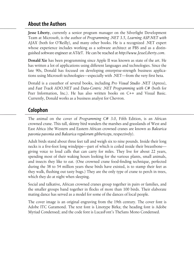 image for page Programming CSharp 3 0 5th Edition Jan 2008