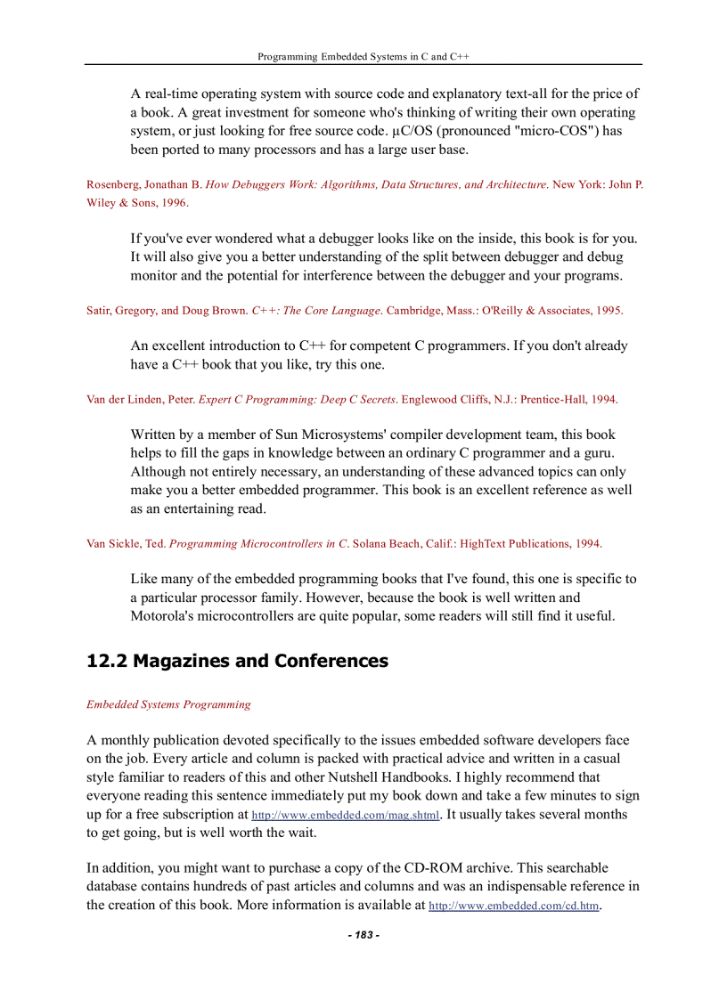 image for page Programming Embedded Systems in C and C Jan 1999