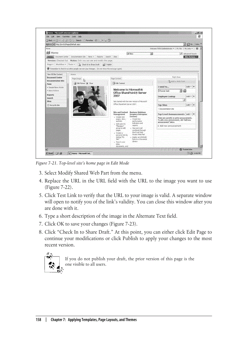 image for page SharePoint 2007 The Definitive Guide Sep 2007