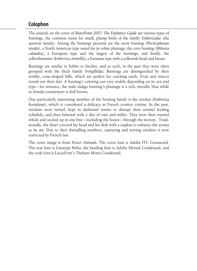 image for page SharePoint 2007 The Definitive Guide Sep 2007