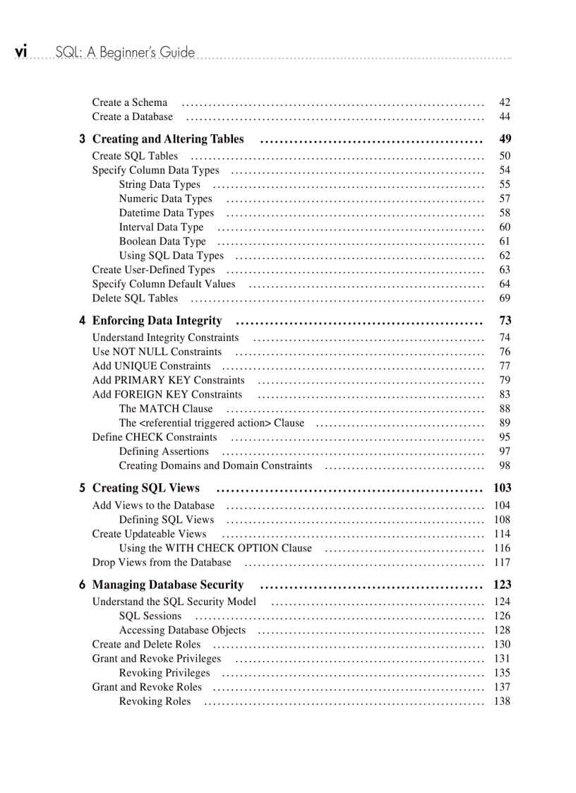 image for page SQL A Beginners Guide Third Edition