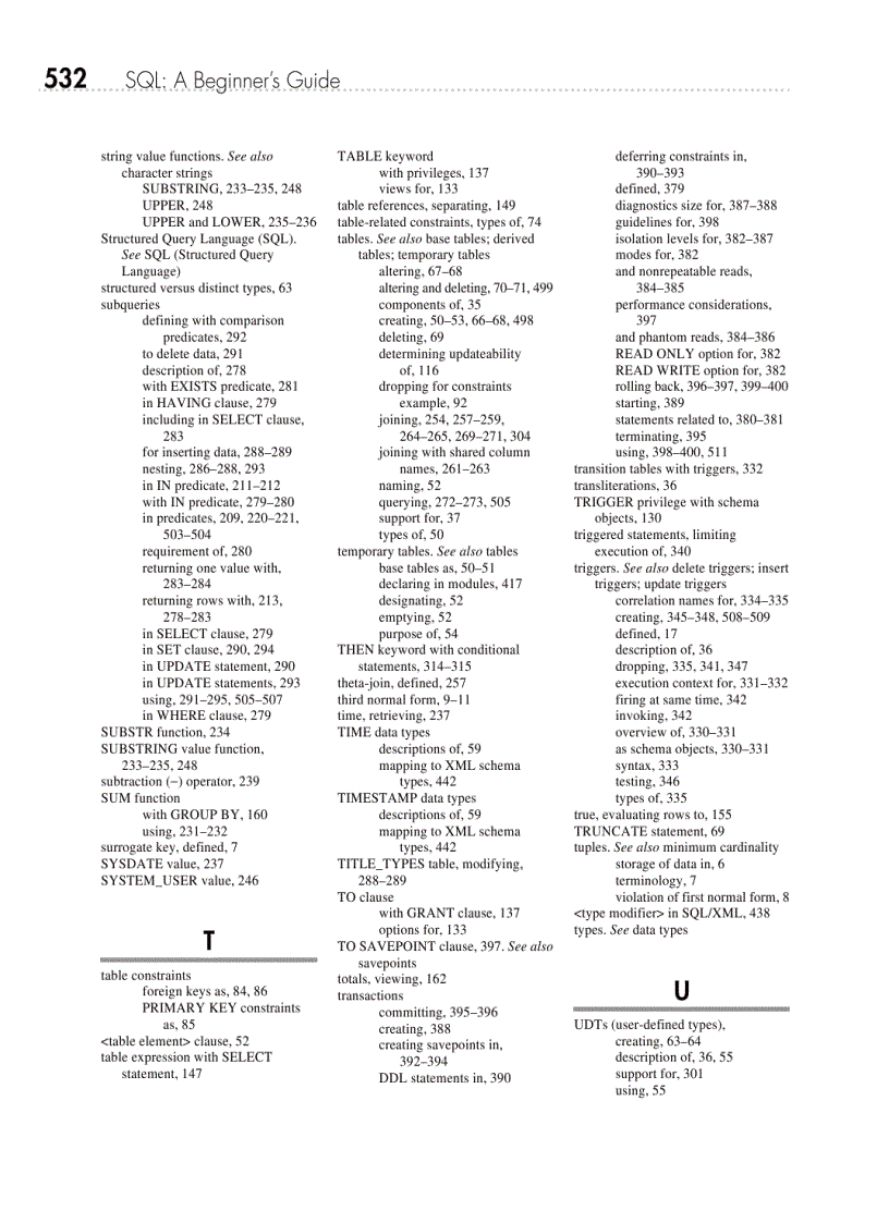 image for page SQL A Beginners Guide Third Edition
