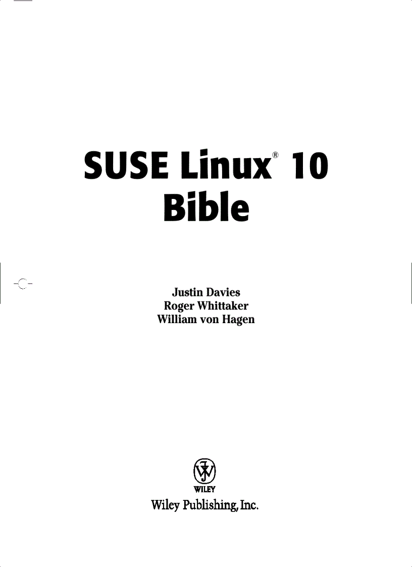 SUSE Linux 10 Bible