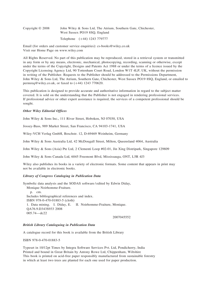 image for page Symbolic Data Analysis and the SODAS Software