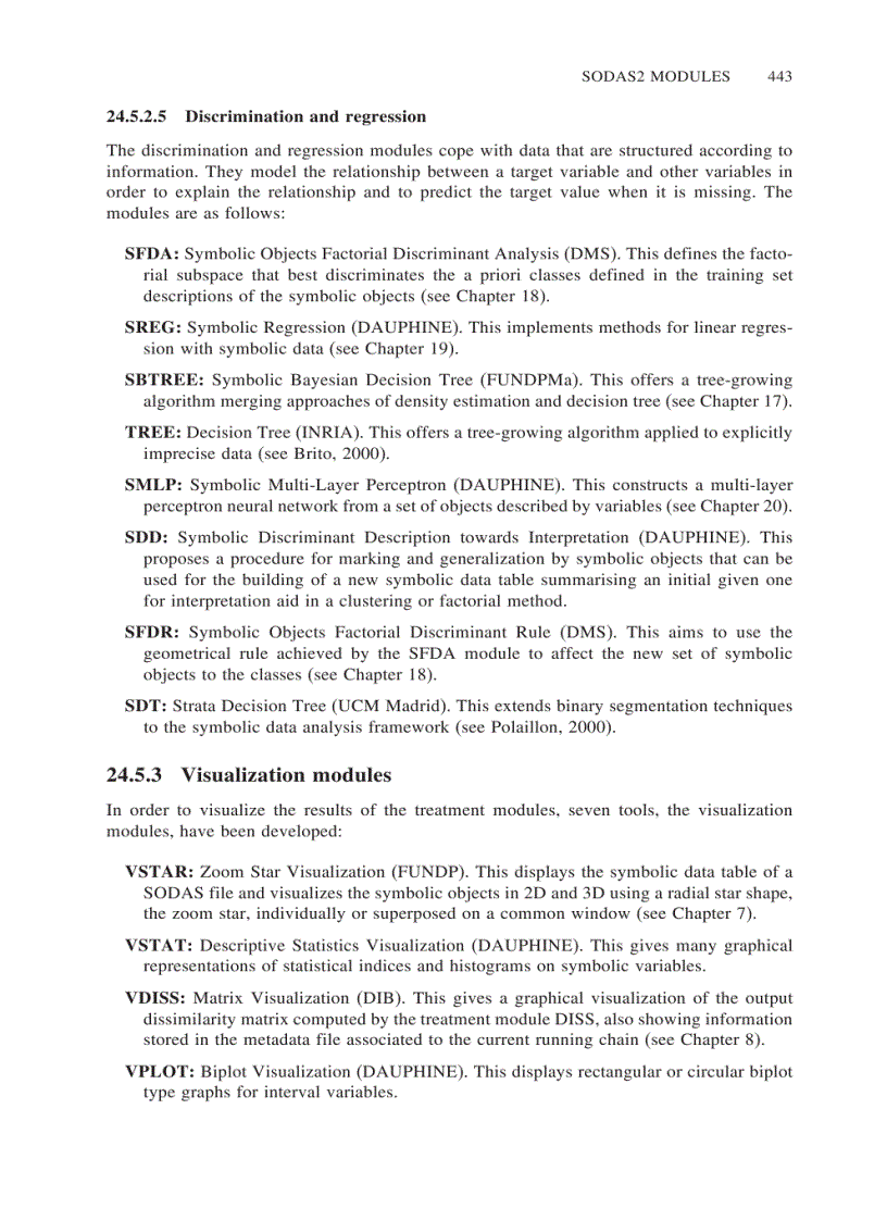 image for page Symbolic Data Analysis and the SODAS Software