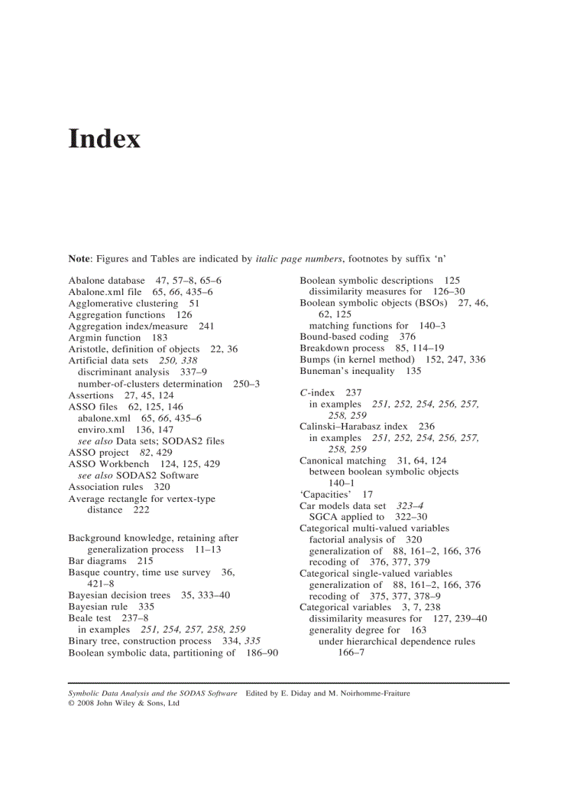 image for page Symbolic Data Analysis and the SODAS Software