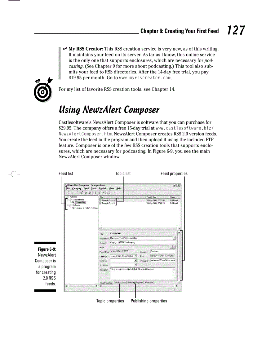 image for page Syndicating Web Sites with RSS Feeds For Dummies