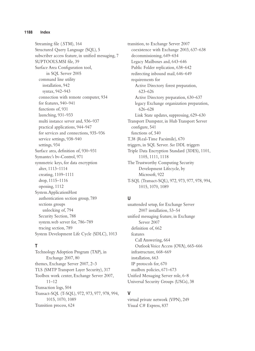 image for page The Best Damn Exchange SQL and IIS Book Period Nov 2007