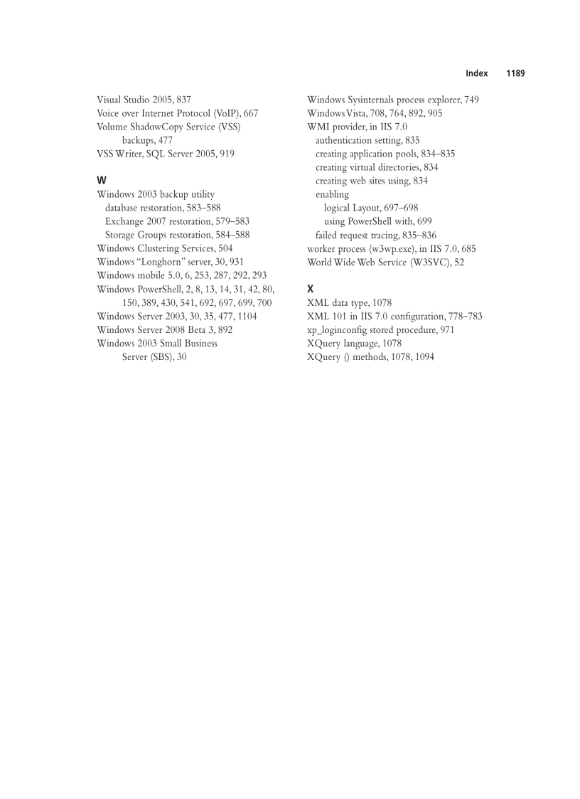image for page The Best Damn Exchange SQL and IIS Book Period Nov 2007