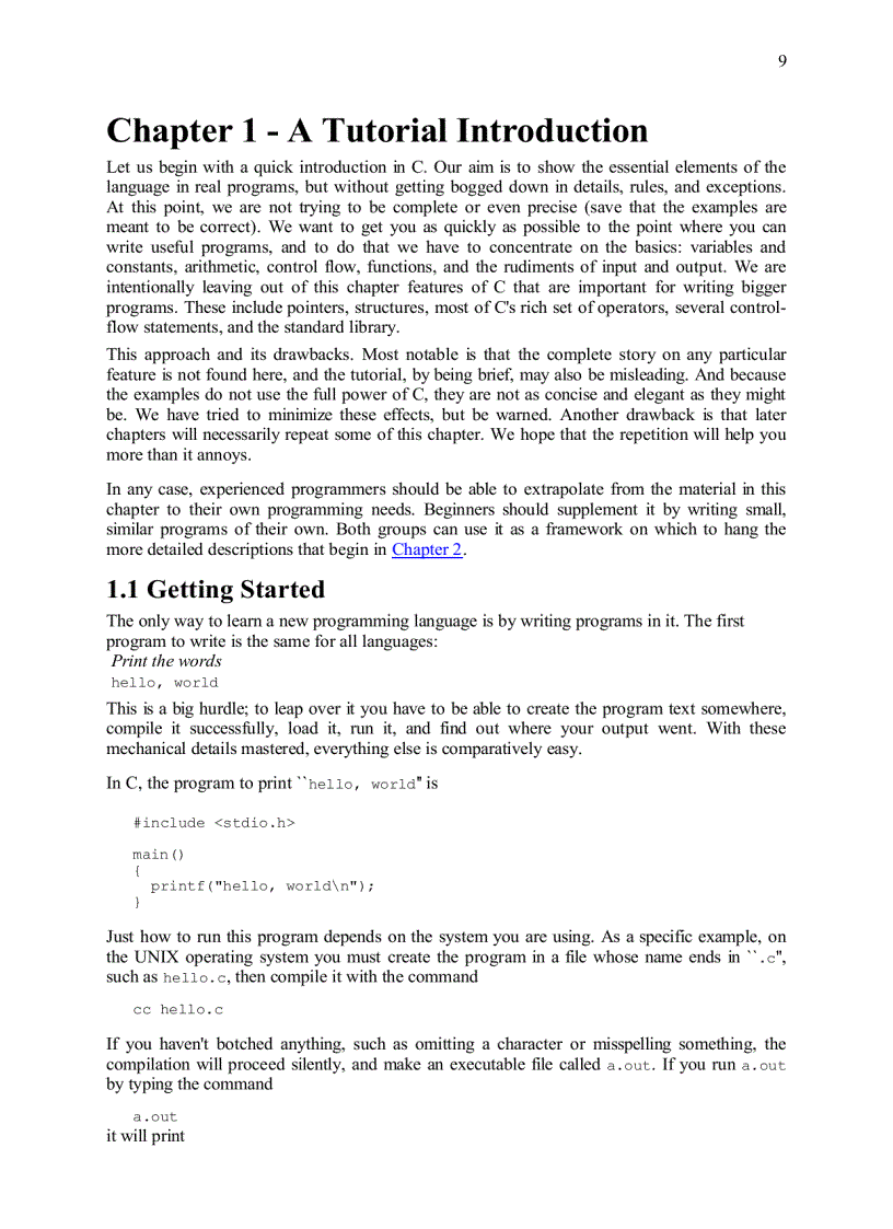 The C Programming Language 2nd Edition