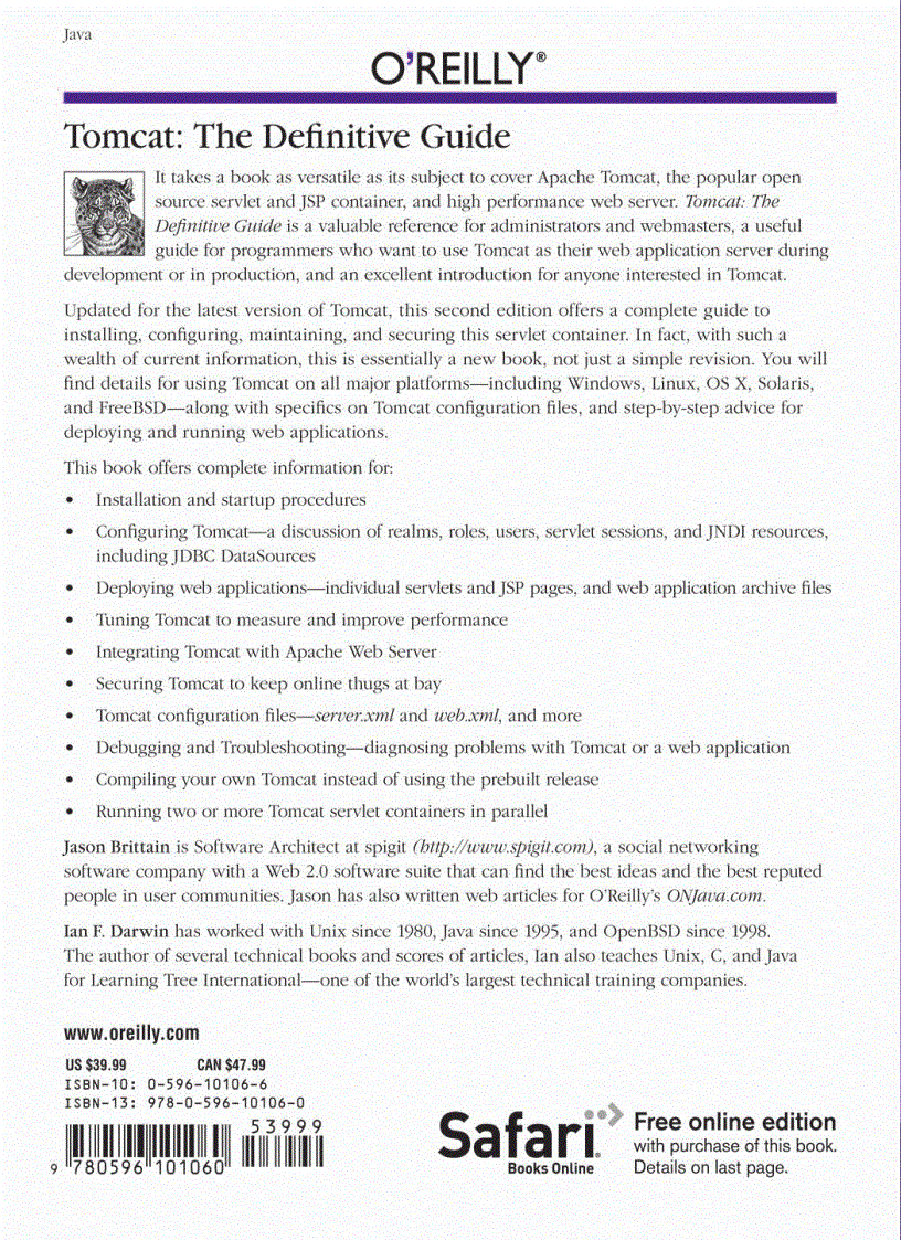 image for page Tomcat The Definitive Guide 2nd Edition Oct 2007