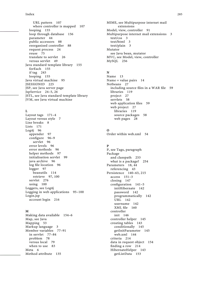 image for page Web Development with Java Using Hibernate JSPs and Servlets Oct 2007