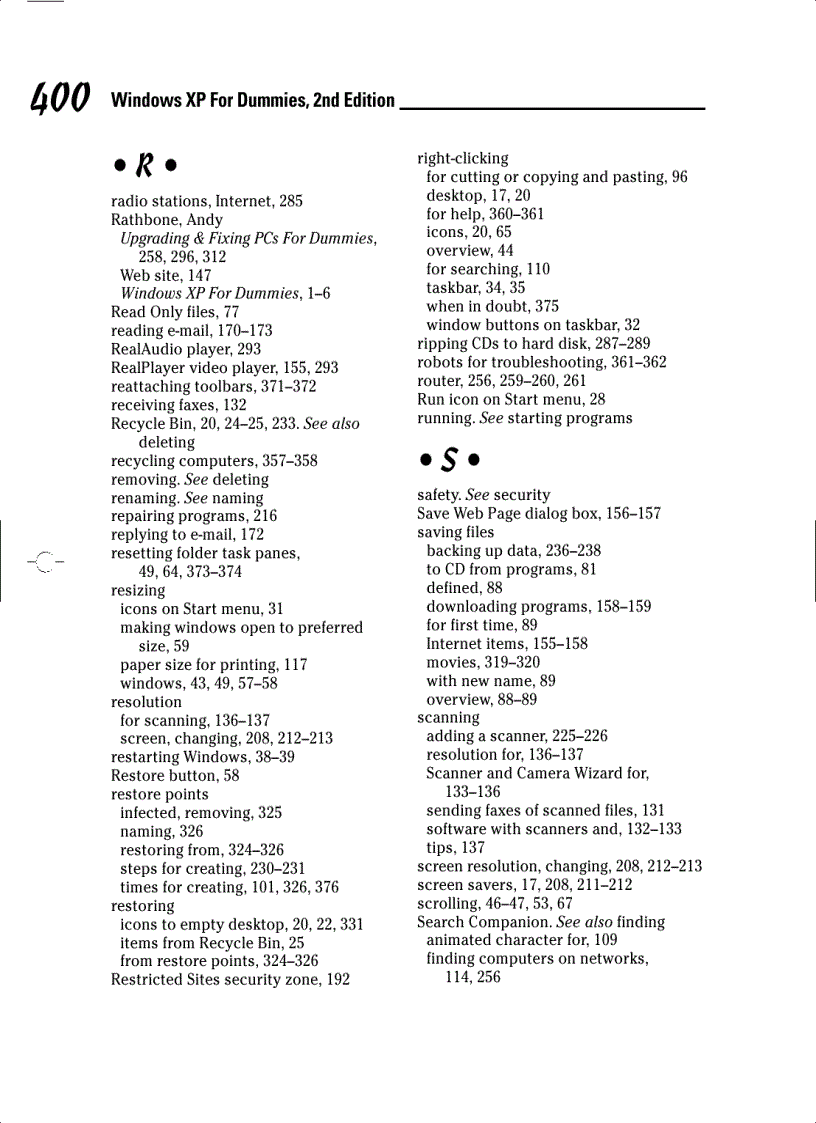 image for page Windows XP for Dummies 2nd Edition