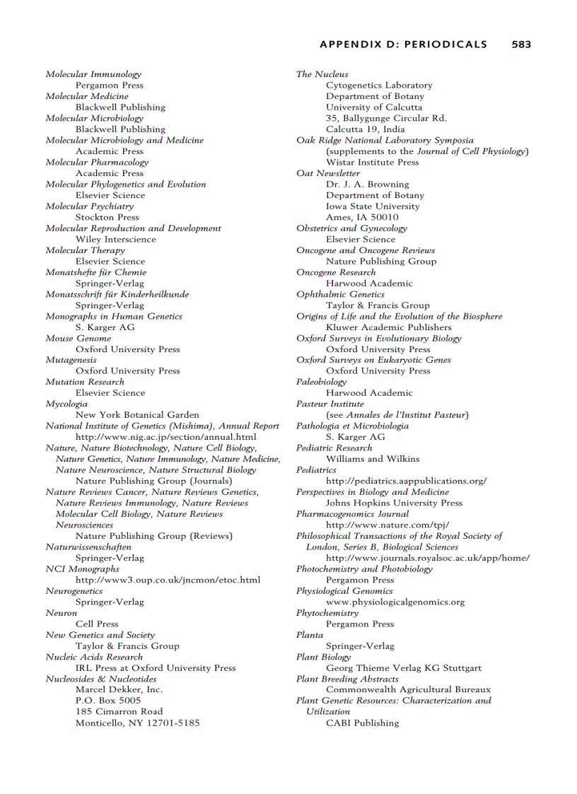 image for page A Dictionary of Genetics