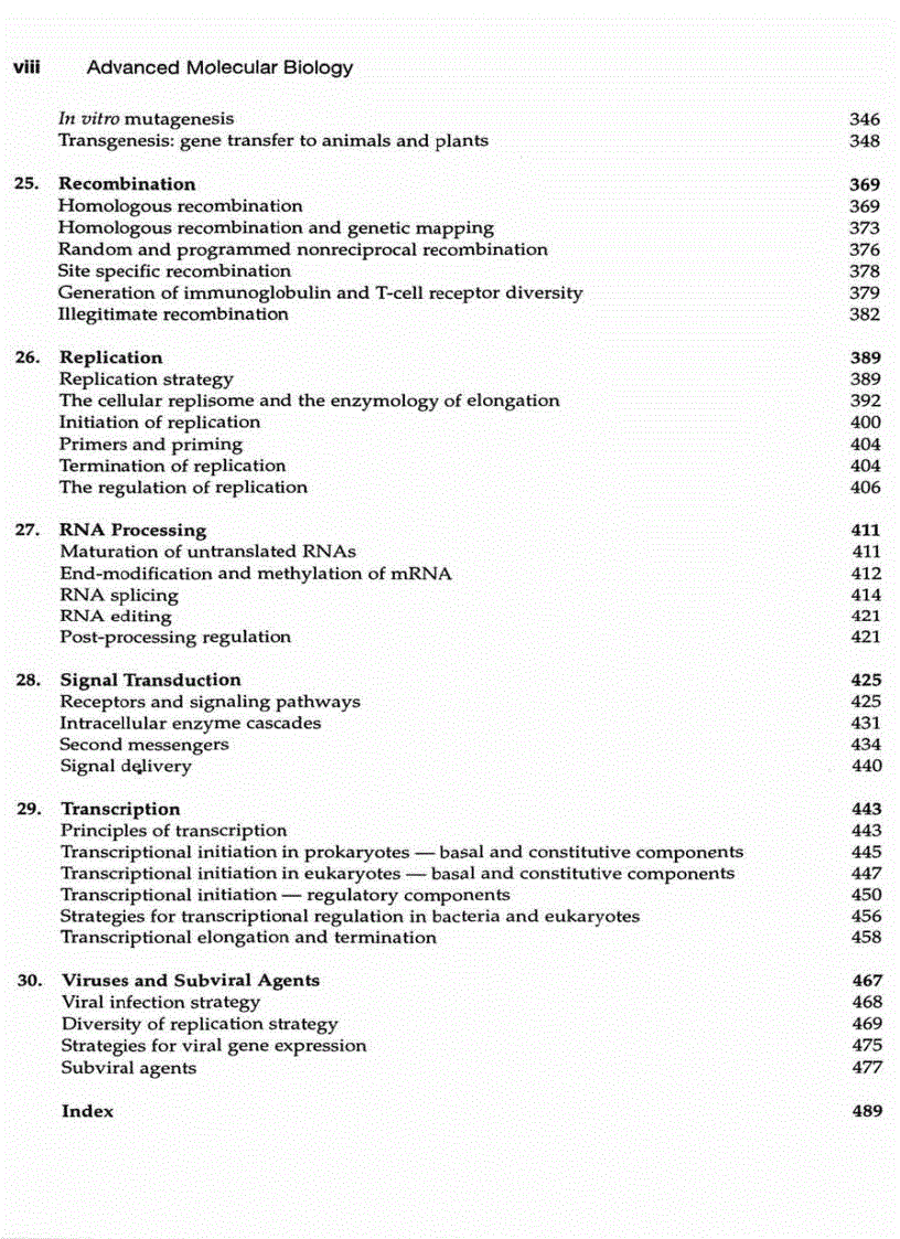 image for page Advanced Molecular Biology