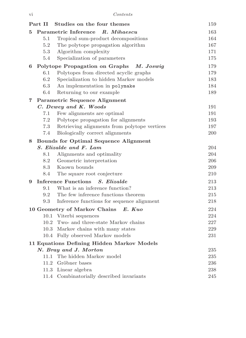 image for page Algebraic Statistics for Computational Biology