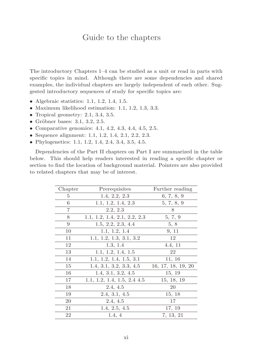 image for page Algebraic Statistics for Computational Biology