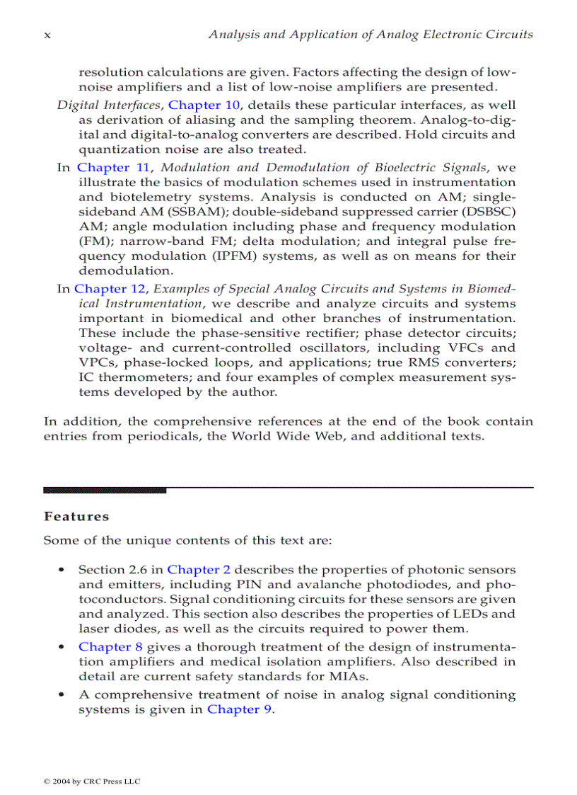 image for page Analysis and Application of Analog Electronic Circuits to Biomedical