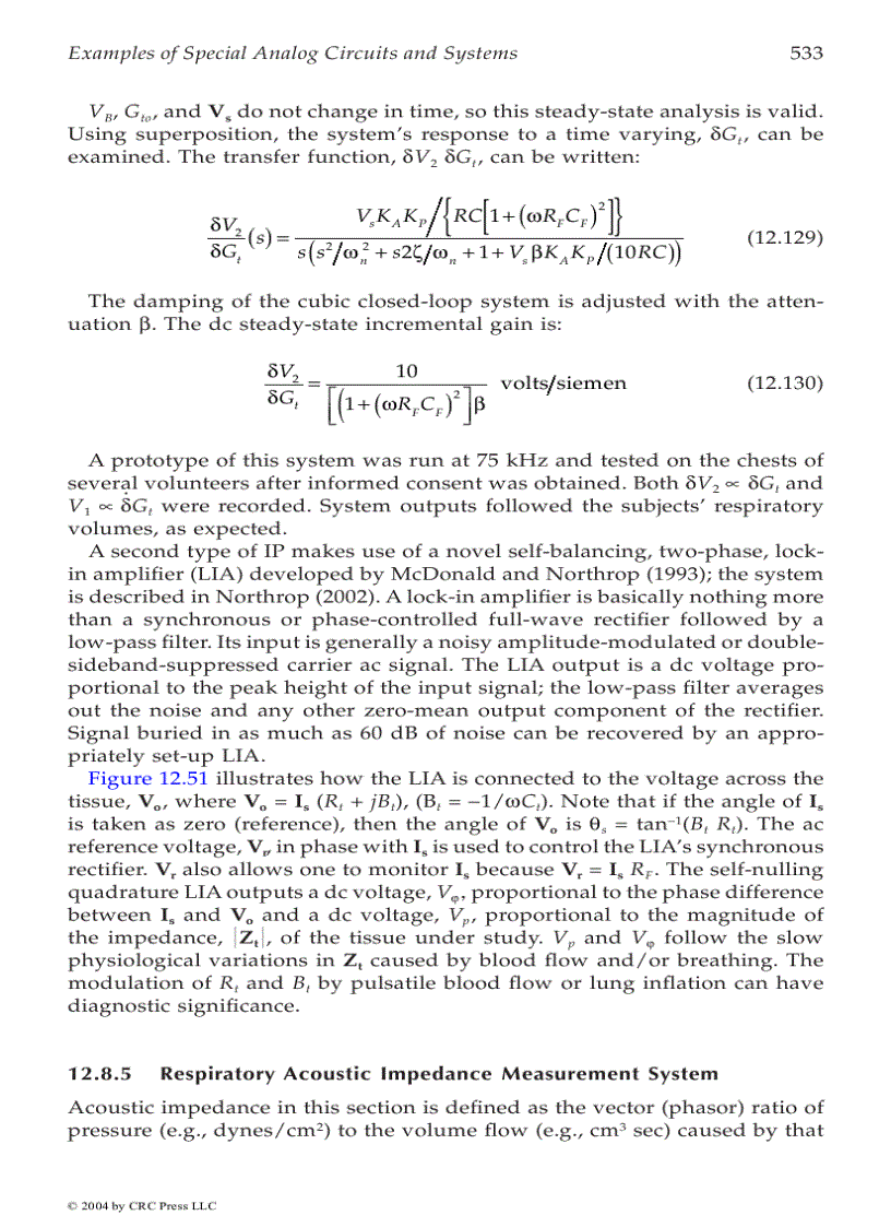 image for page Analysis and Application of Analog Electronic Circuits to Biomedical