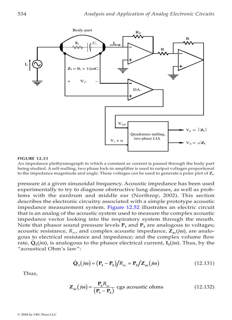 image for page Analysis and Application of Analog Electronic Circuits to Biomedical