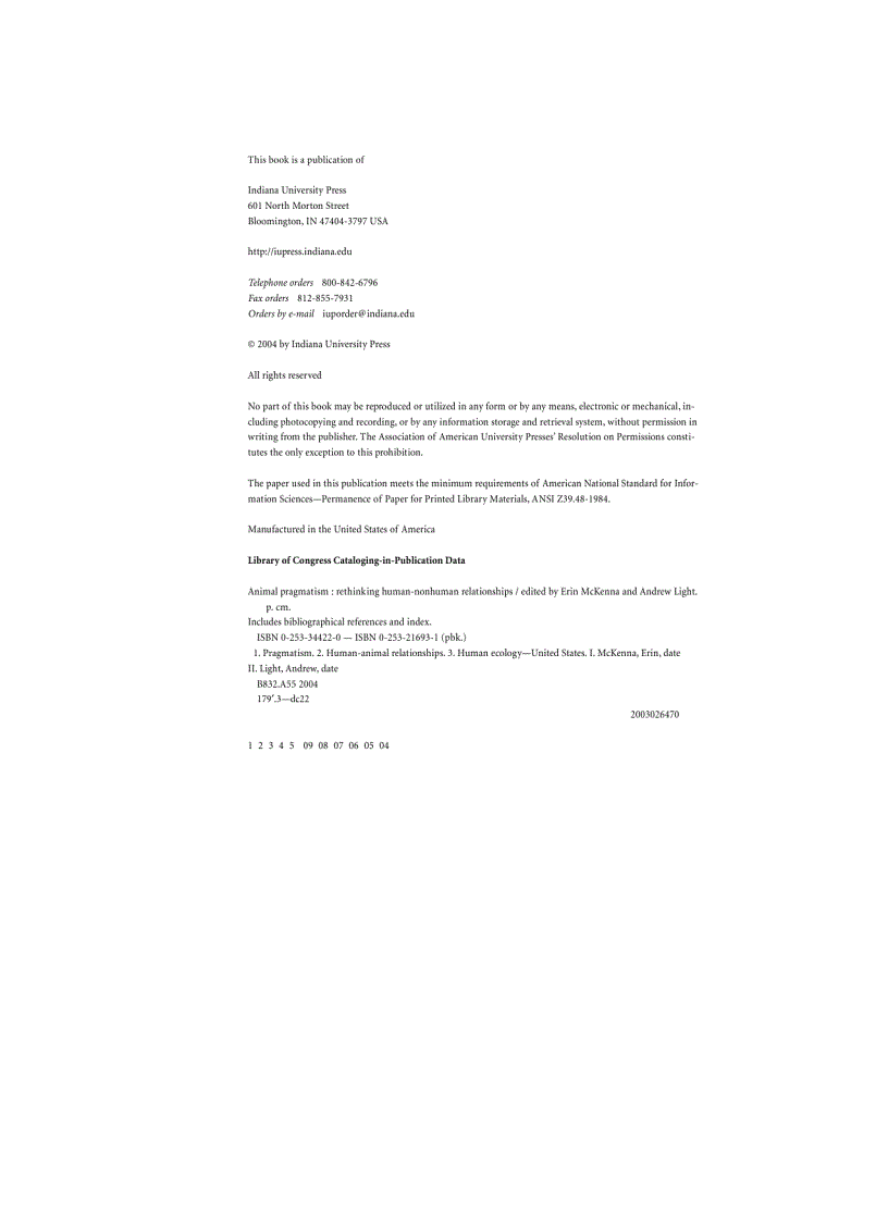 image for page Animal Pragmatism